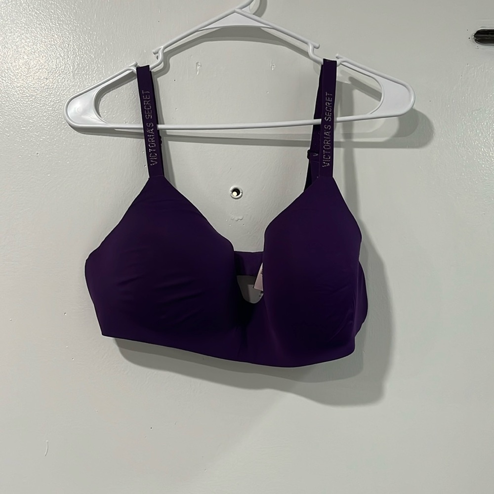 Victorias Secret Purple T-Shirt Lightly Lined Wireless Bra